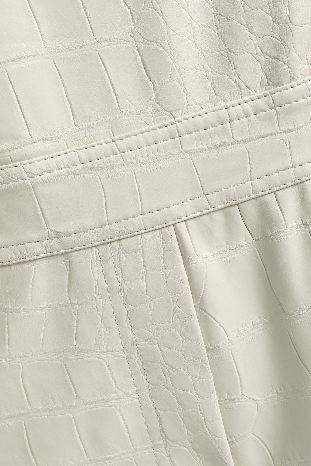 NANUSHKA Frank croc-effect vegan leather jumpsuit