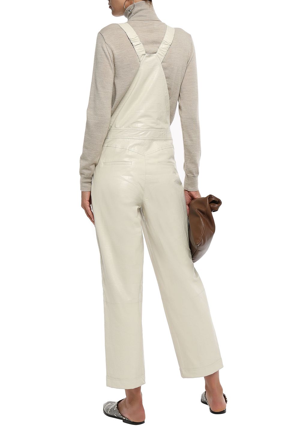 nanushka leather jumpsuit