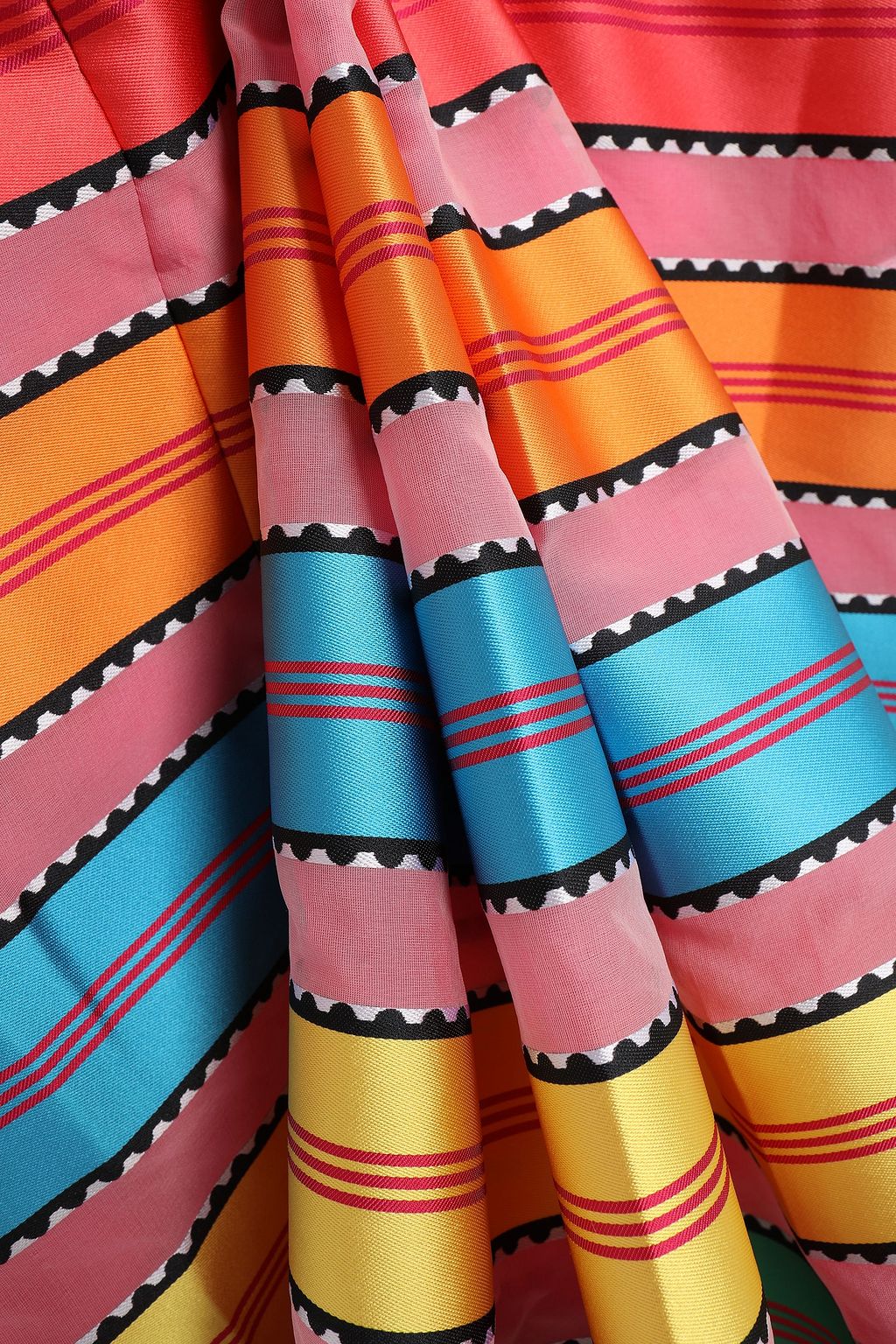MARY KATRANTZOU Pleated jacquard midi skirt