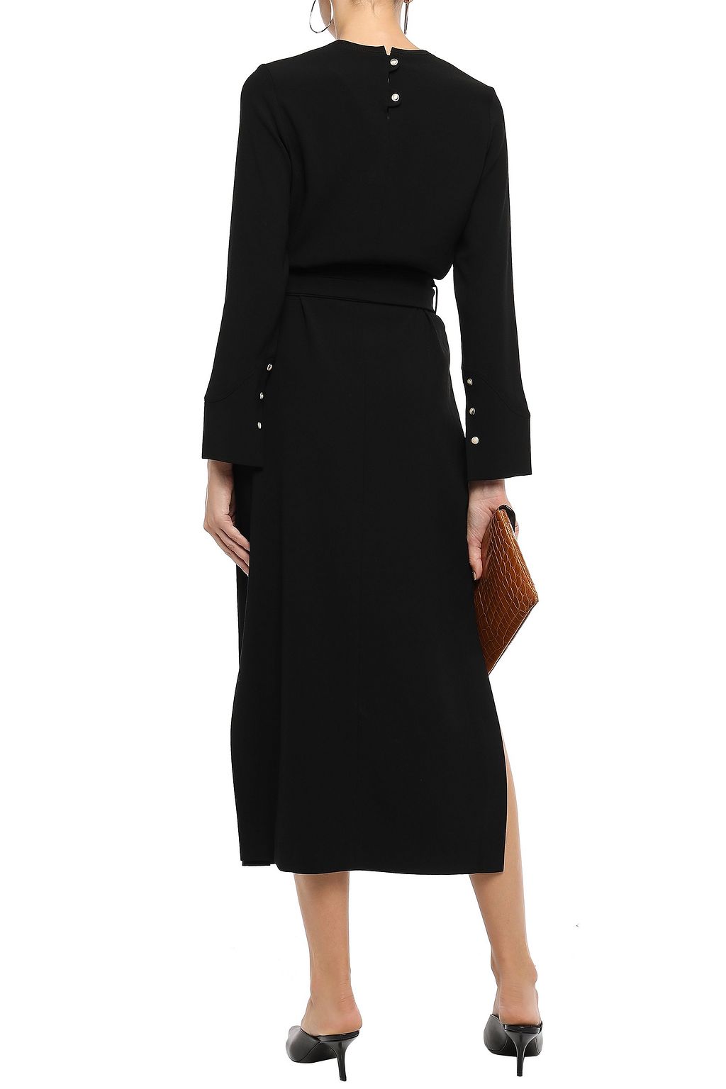 NANUSHKA Daria cutout satin-crepe midi dress