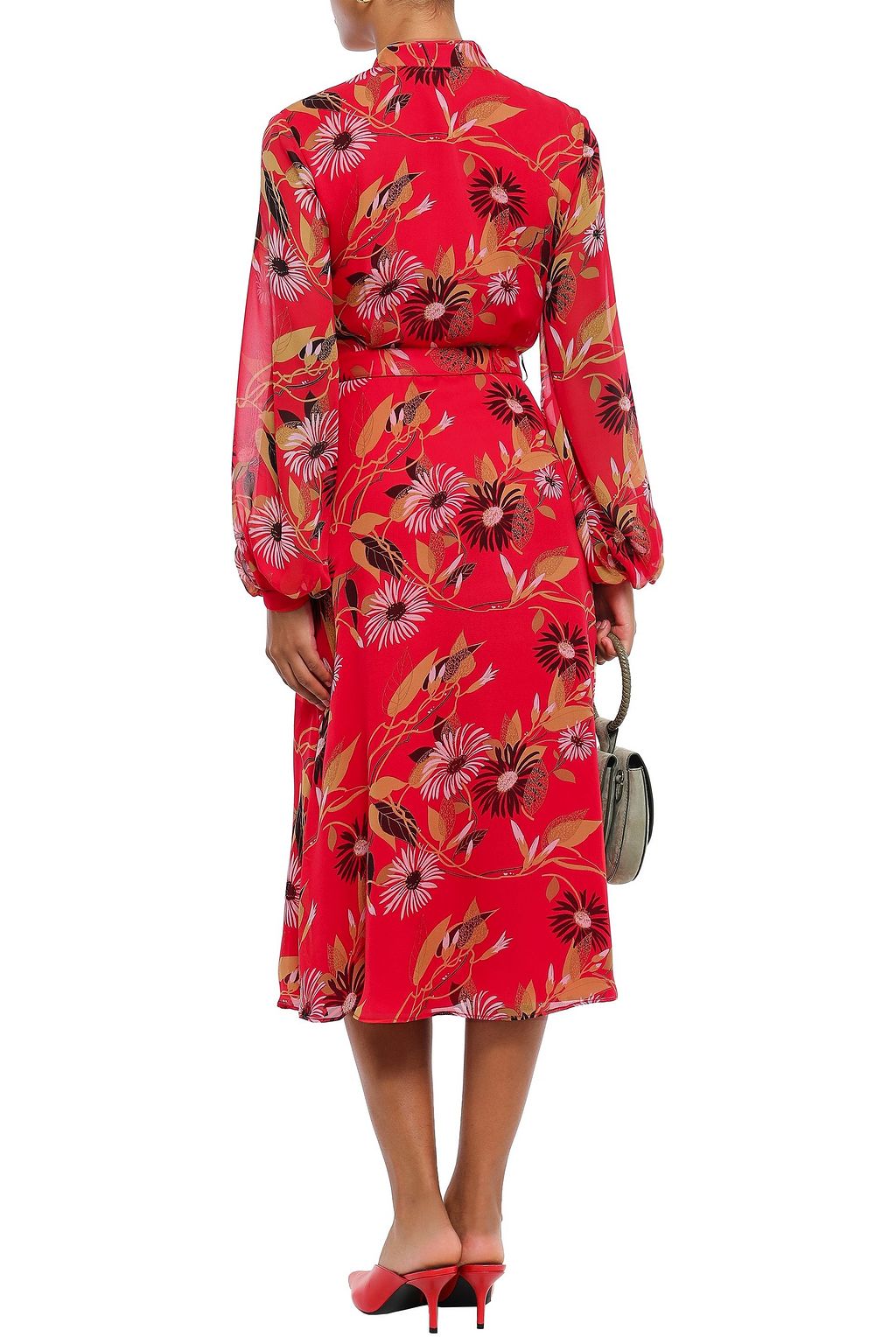 EQUIPMENT Andrese floral-print silk-chiffon midi wrap dress
