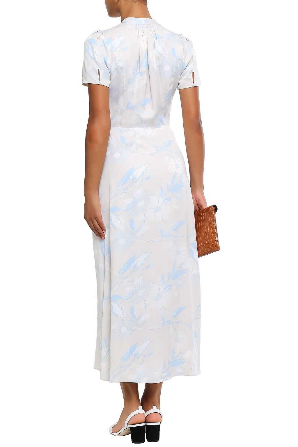 EQUIPMENT Gaetan floral-print washed silk-blend midi dress