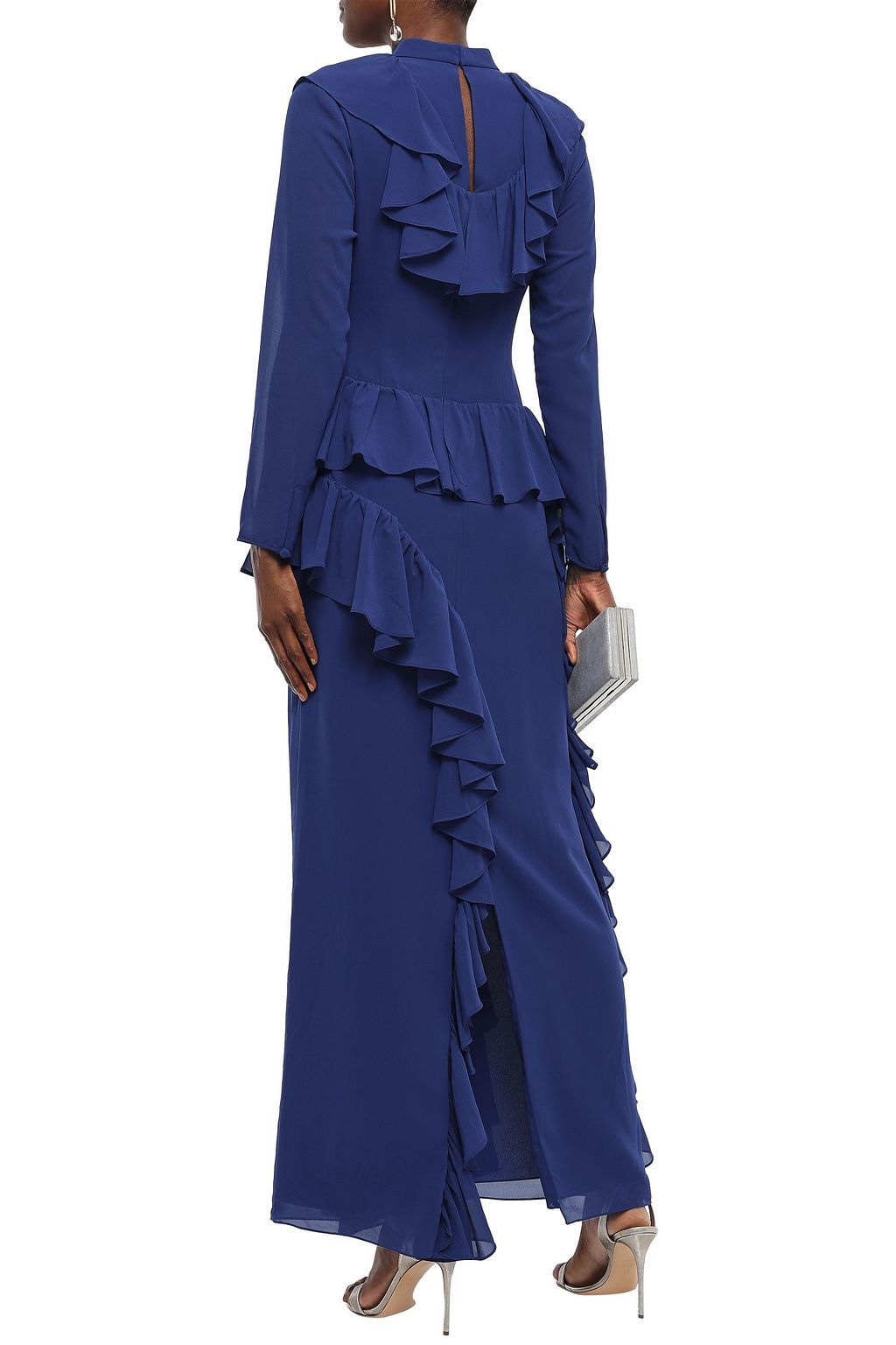 MIKAEL AGHAL Ruffled chiffon gown