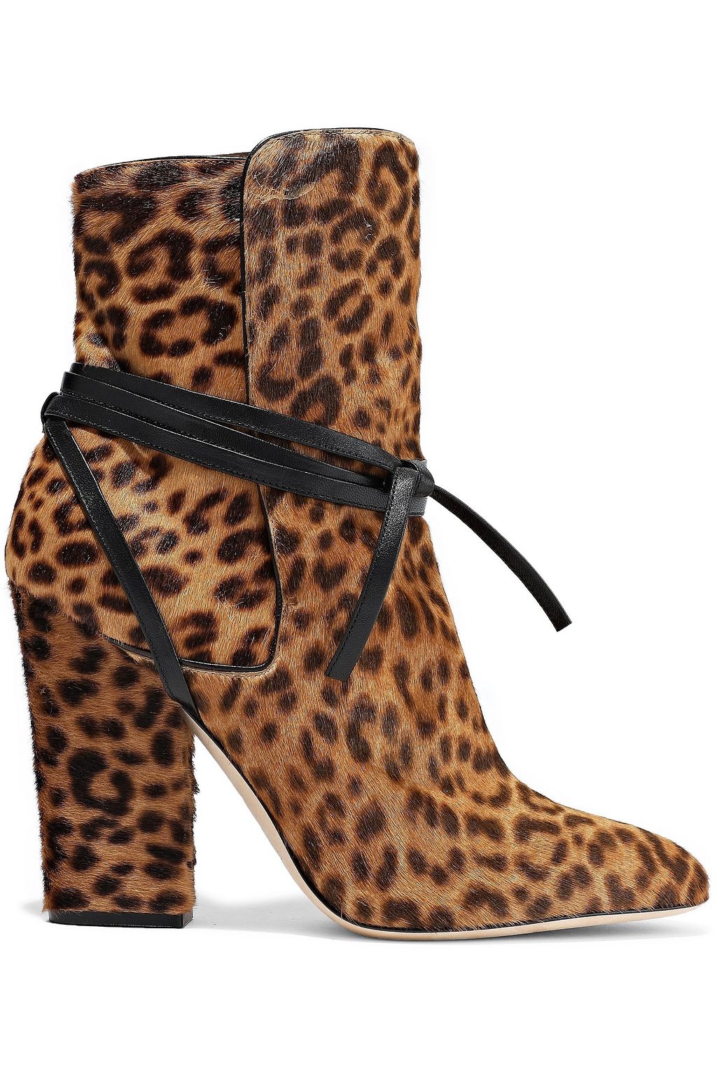 designer leopard print boots