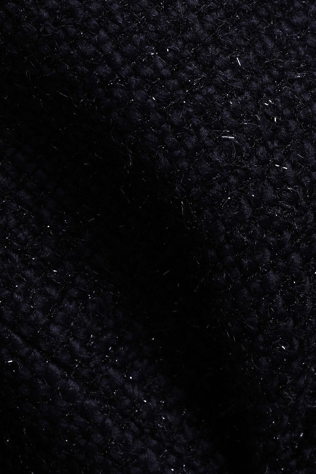 SANDRO Fringe-trimmed metallic tweed jacket