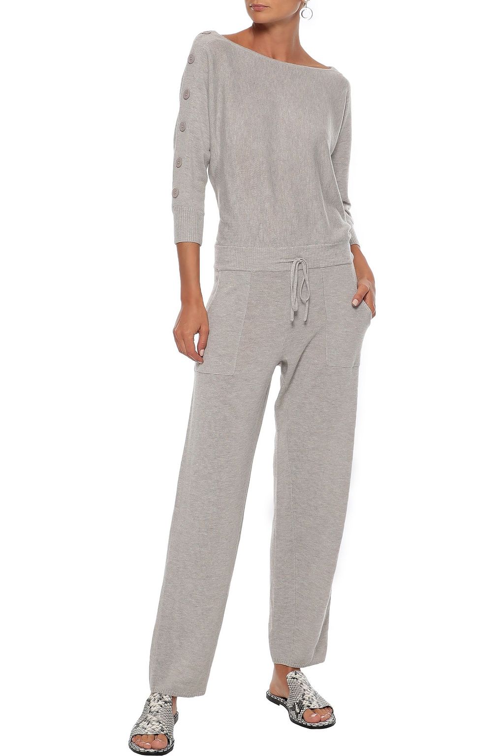 ERES Villa marled wool and cashmere-blend jumpsuit