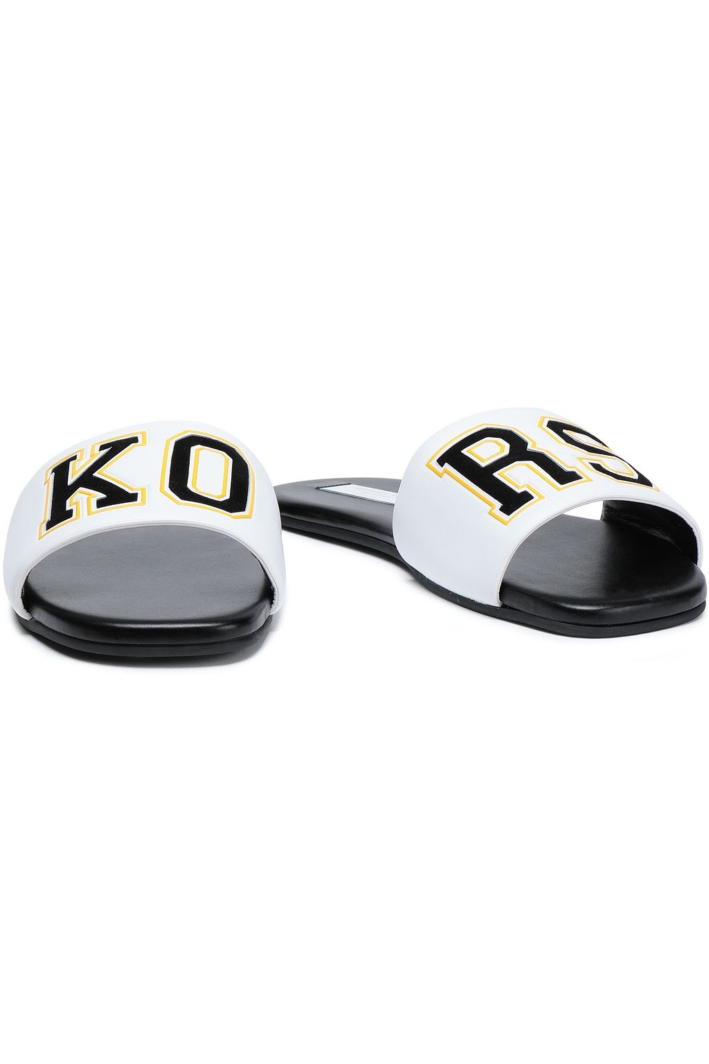 MICHAEL KORS COLLECTION Embossed leather slides