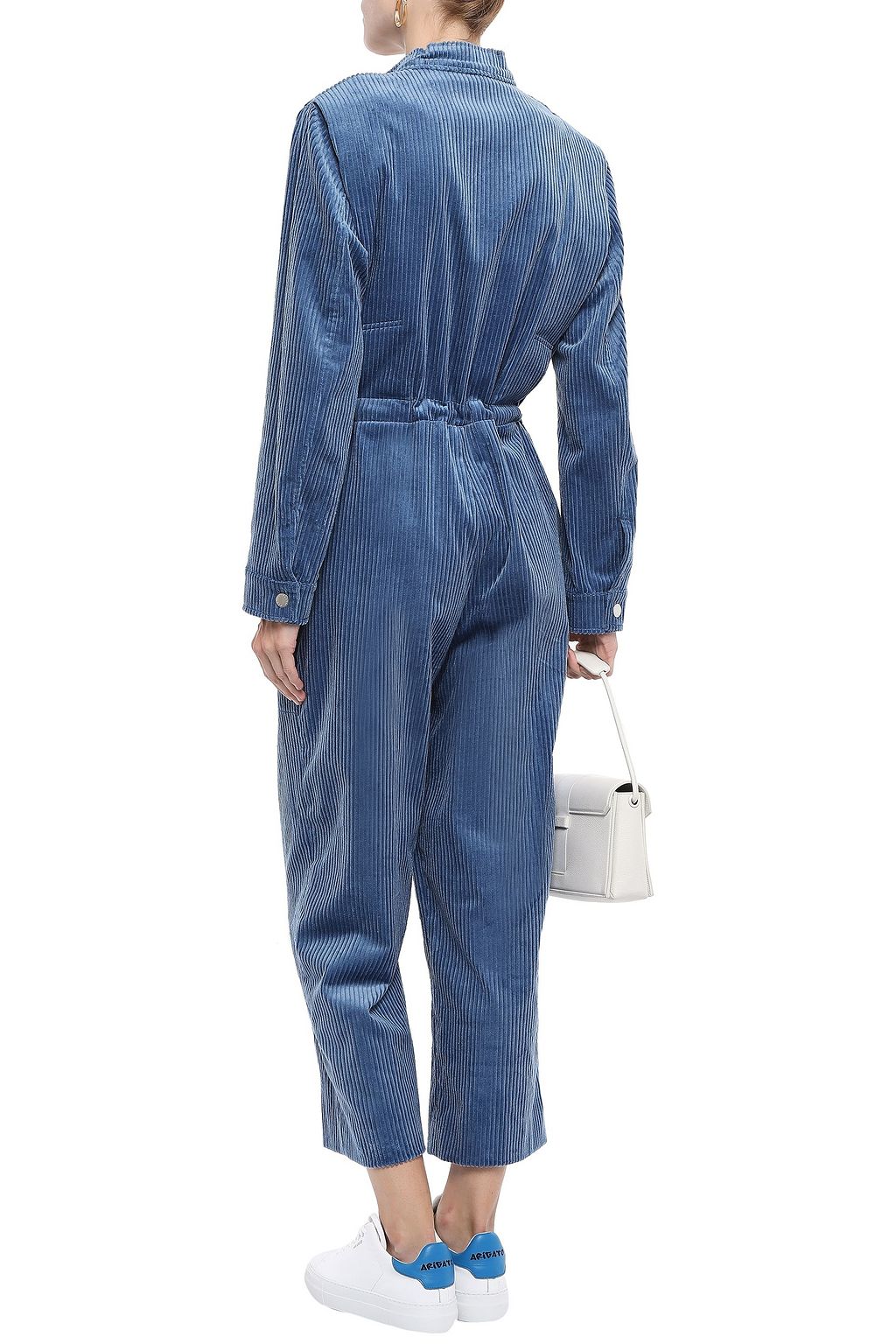 blue corduroy jumpsuit