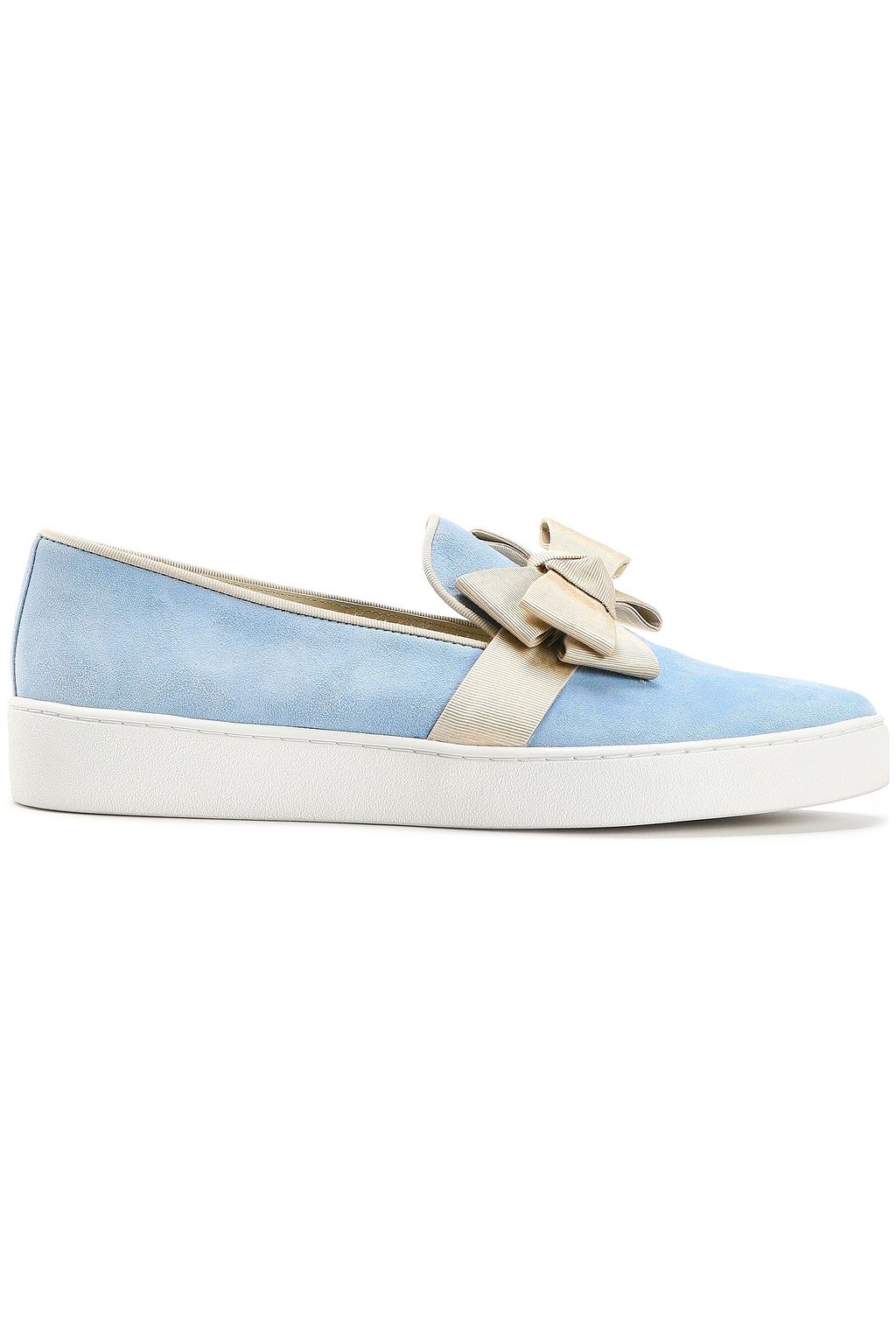 michael kors blue slip on sneakers