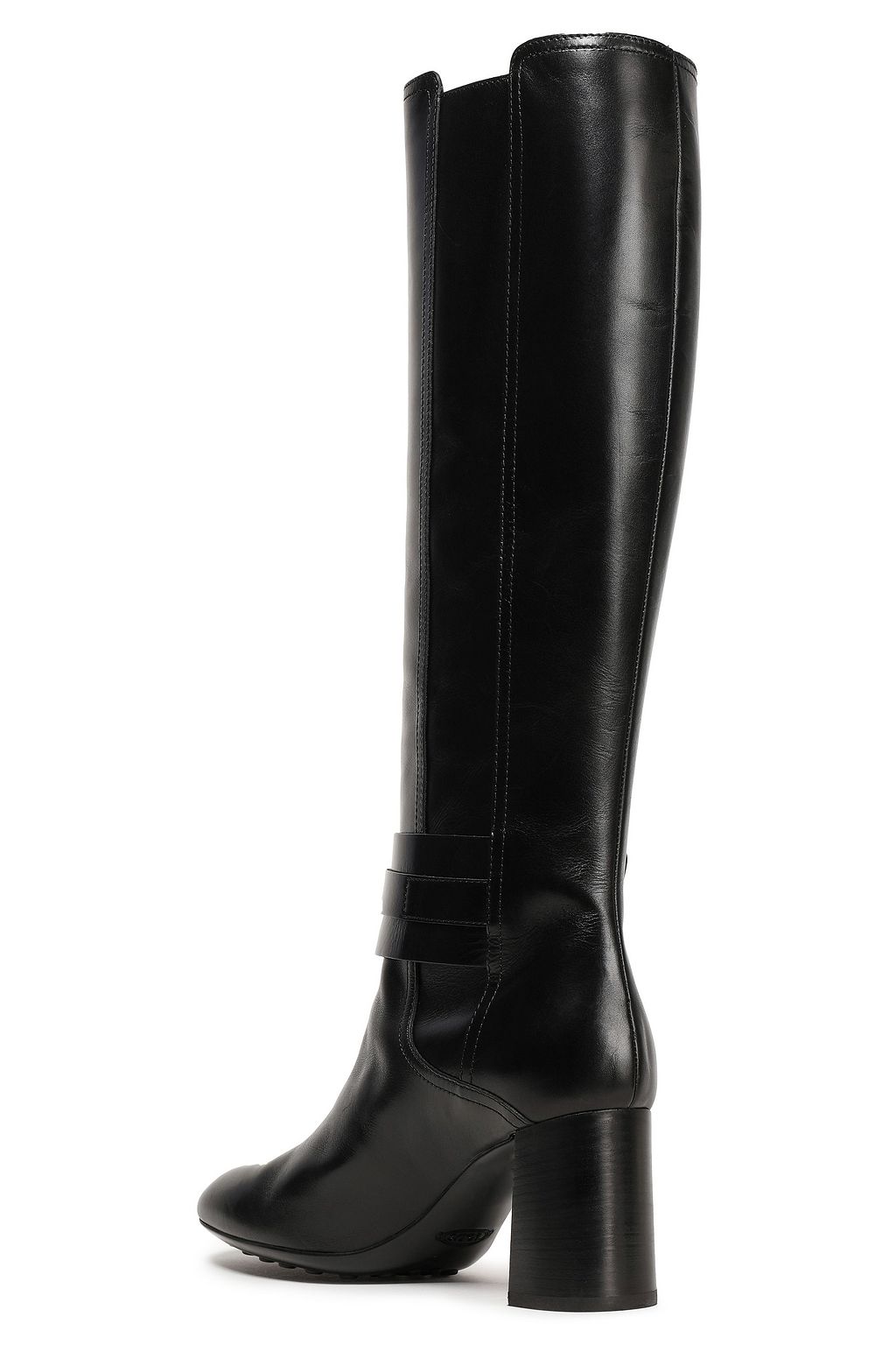 TOD'S Glossed-leather knee boots