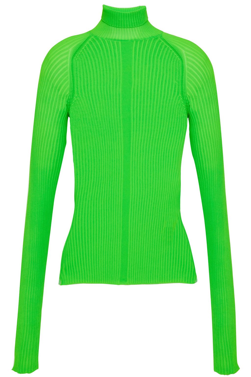 lime green mock turtleneck