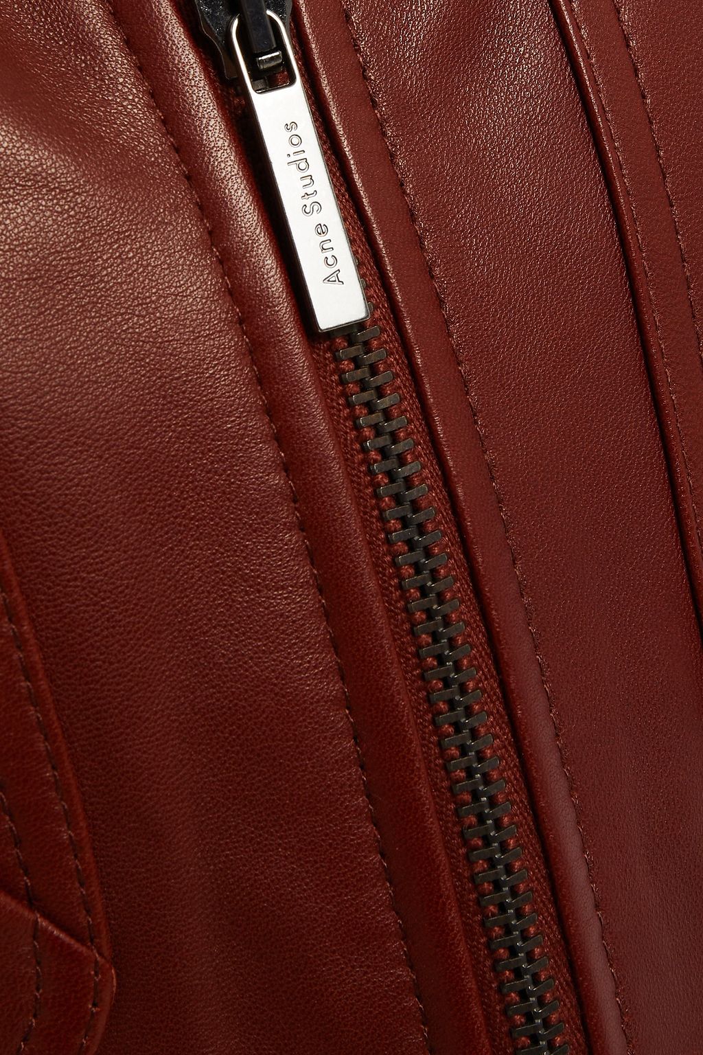 ACNE STUDIOS Weste aus Leder mit Falten