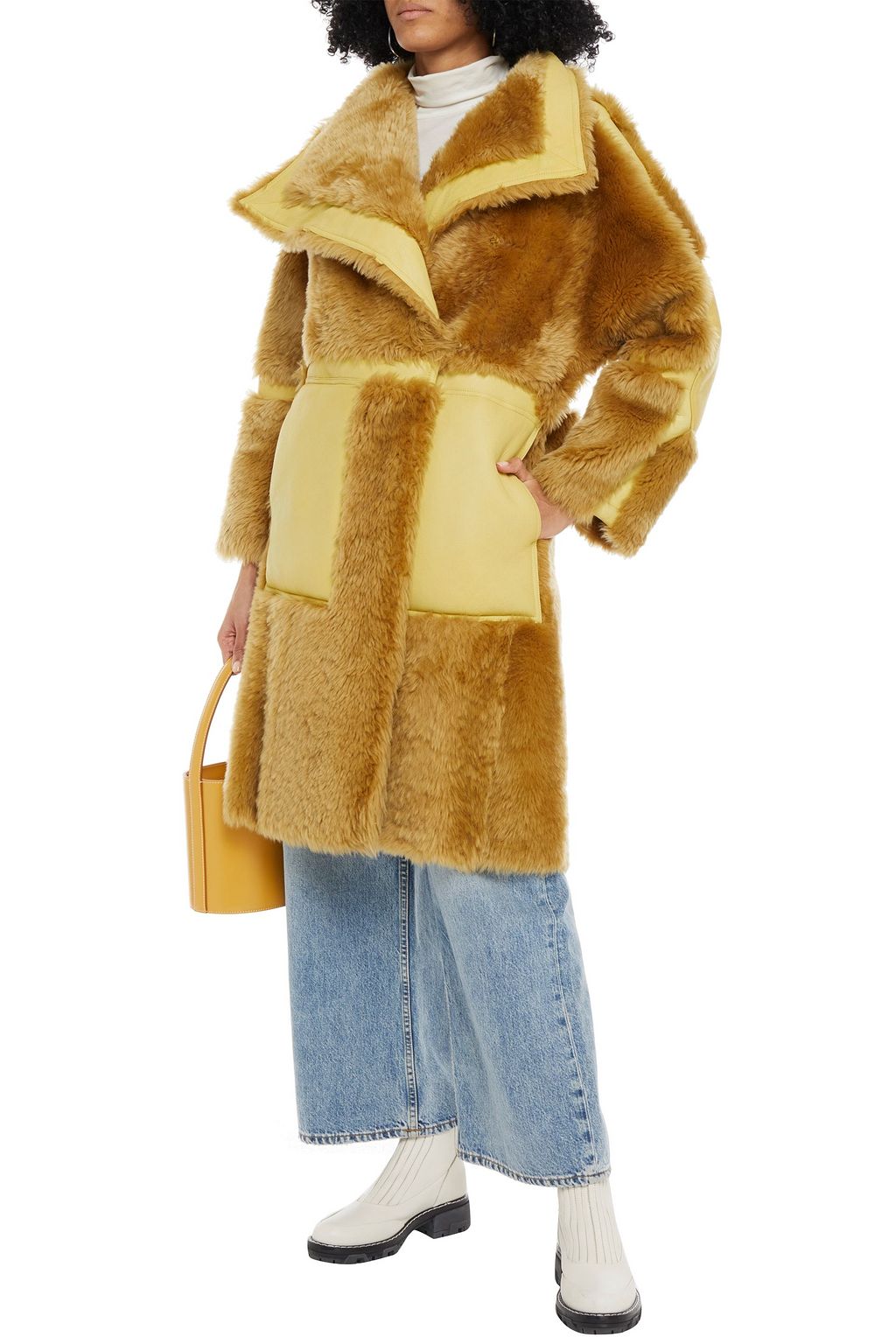ACNE STUDIOS Two-tone shearling coat