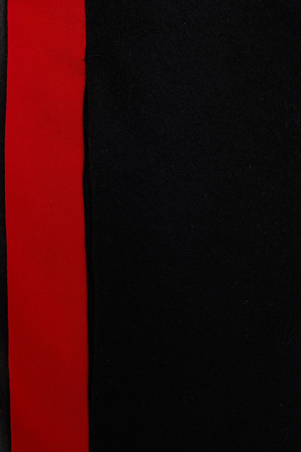 MCQUEEN Striped wool-felt flared pants