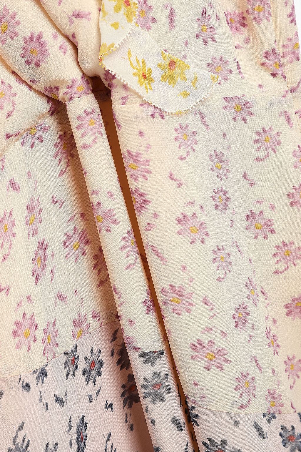 JOIE Orita B wrap-effect floral-print silk-georgette midi dress