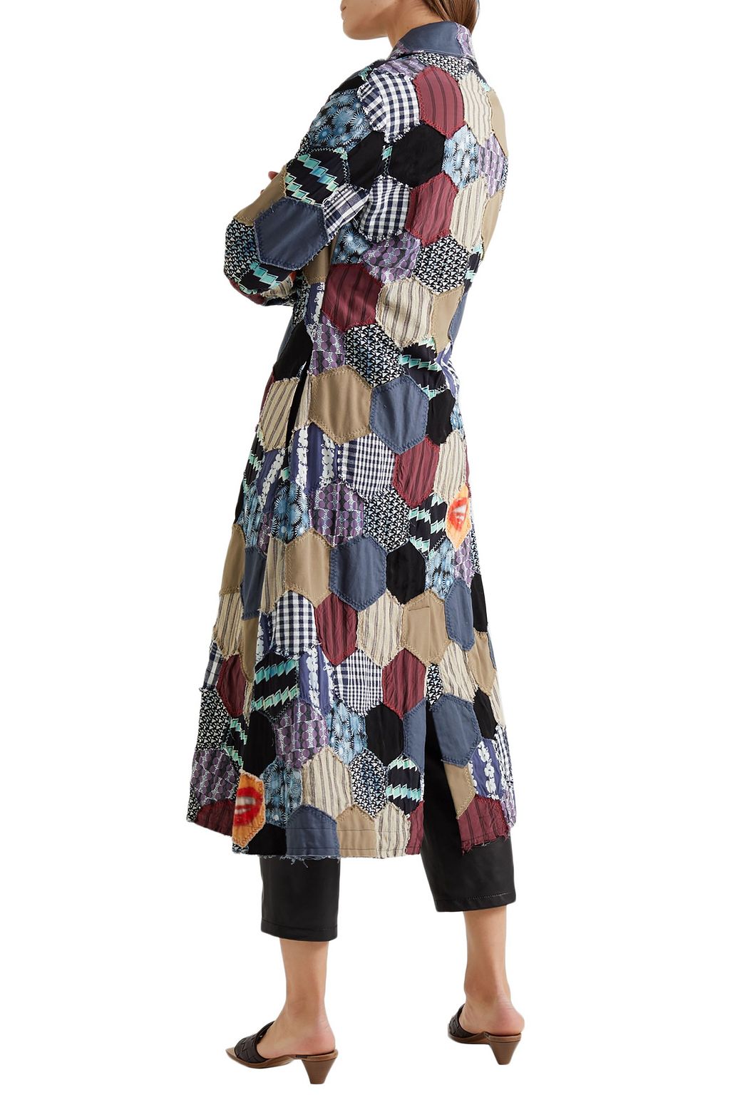 LOEWE Patchwork woven coat