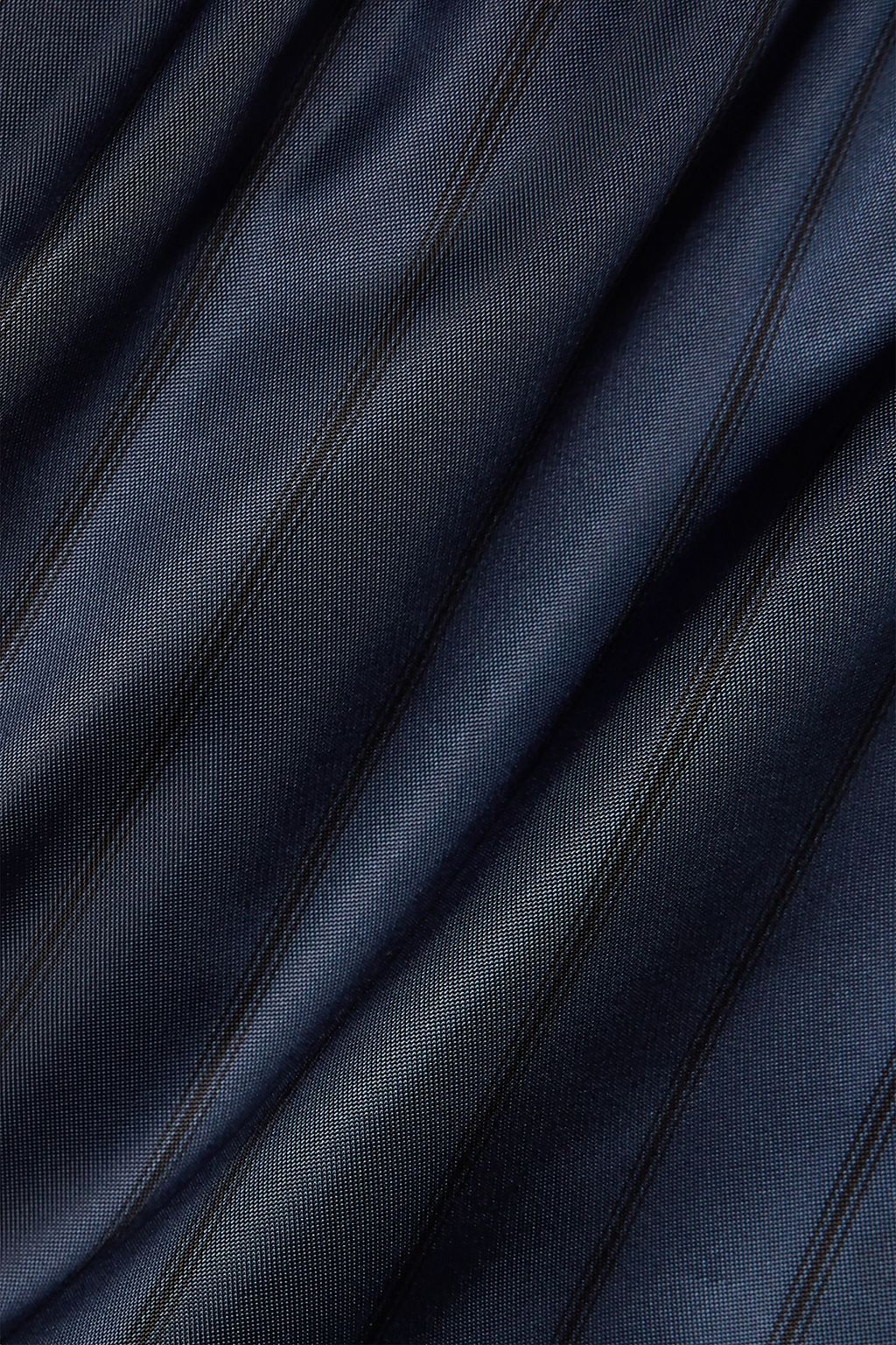 MONSE Snap-embellished pinstriped satin wide-leg pants