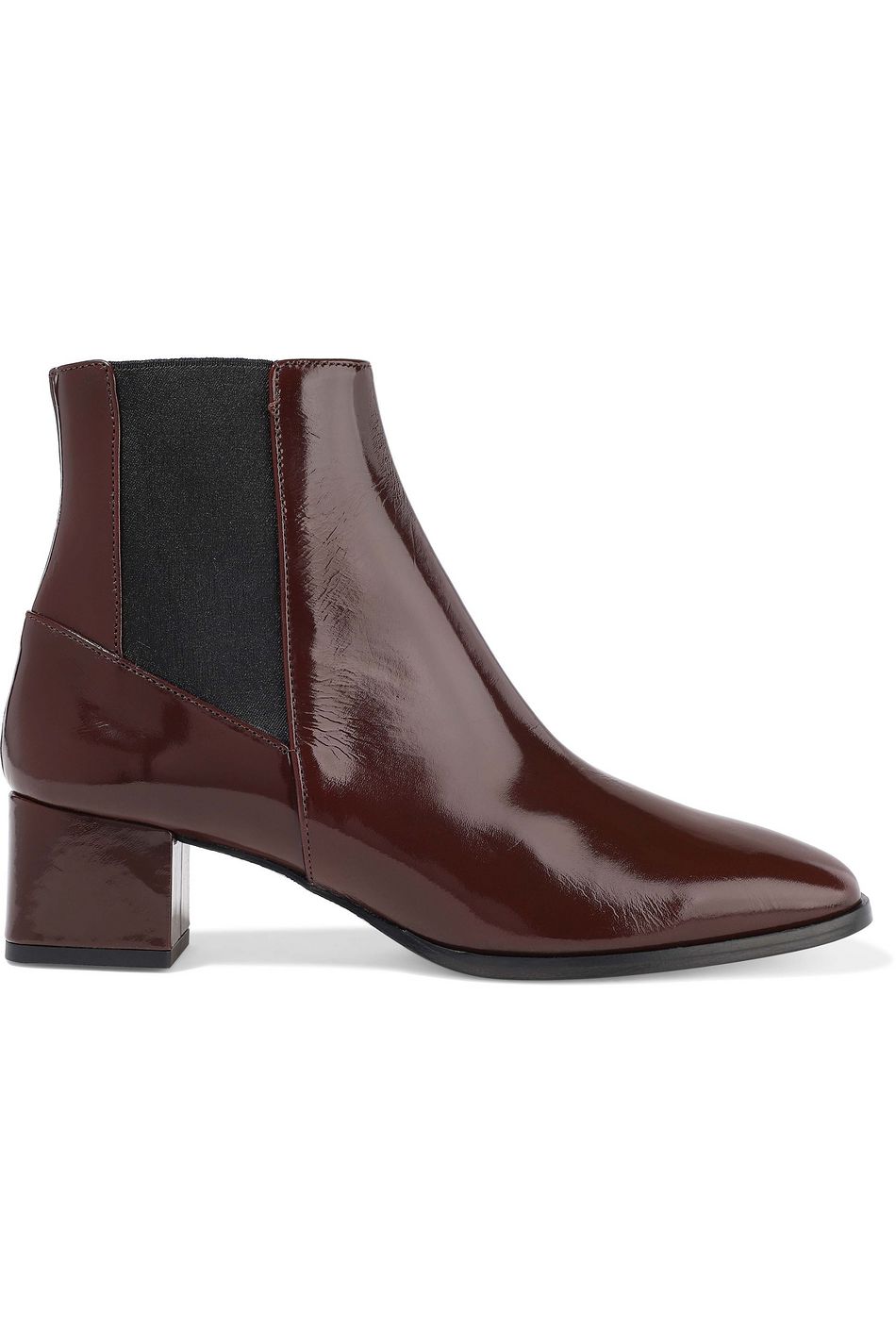 burgundy patent leather boots