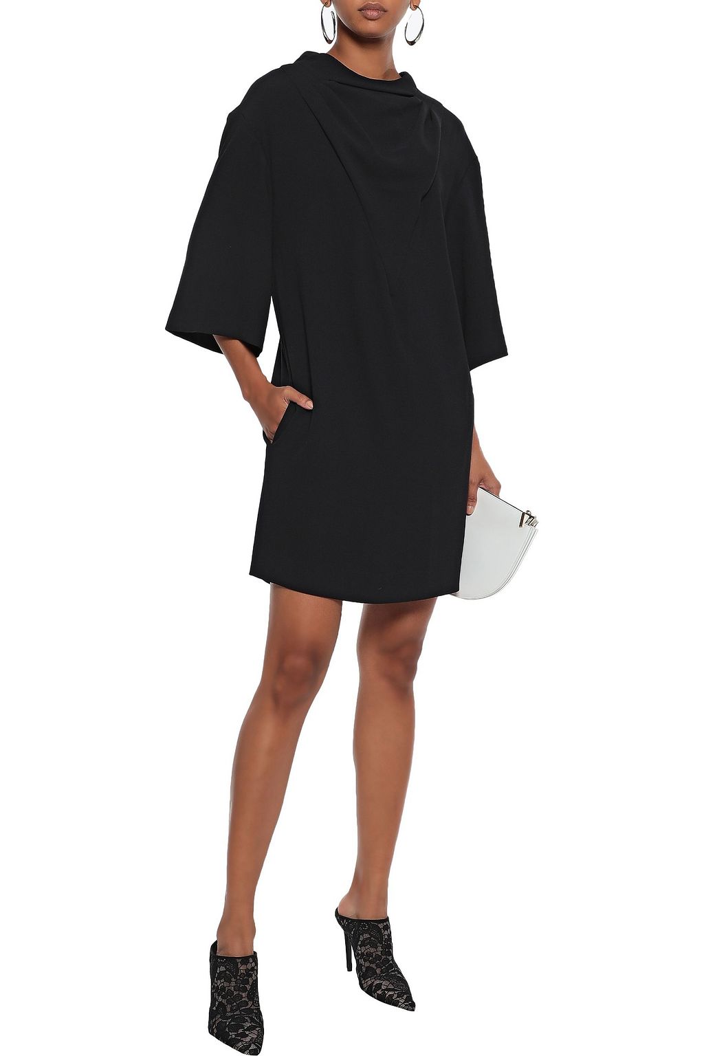 IRO Tonight pleated crepe mini dress