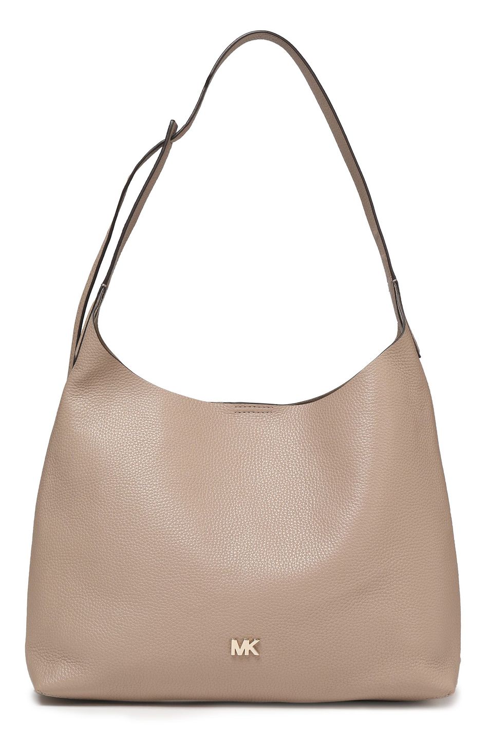 taupe leather hobo bag