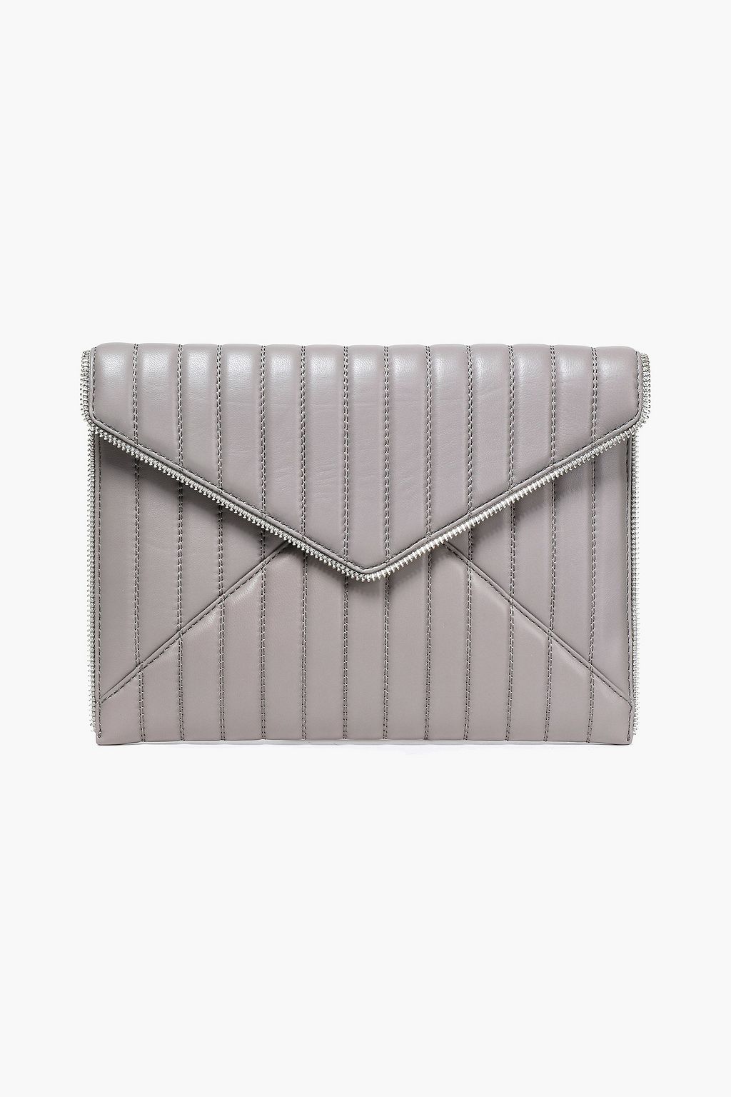 grey envelope clutch