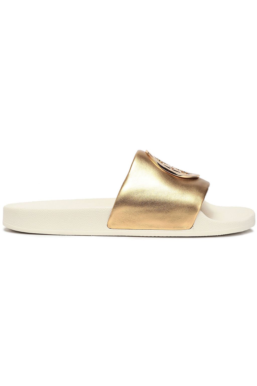 tory burch lina slide gold