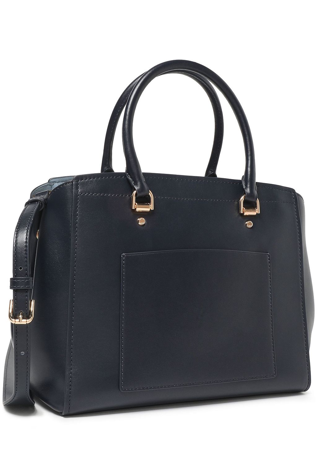 navy and white michael kors bag