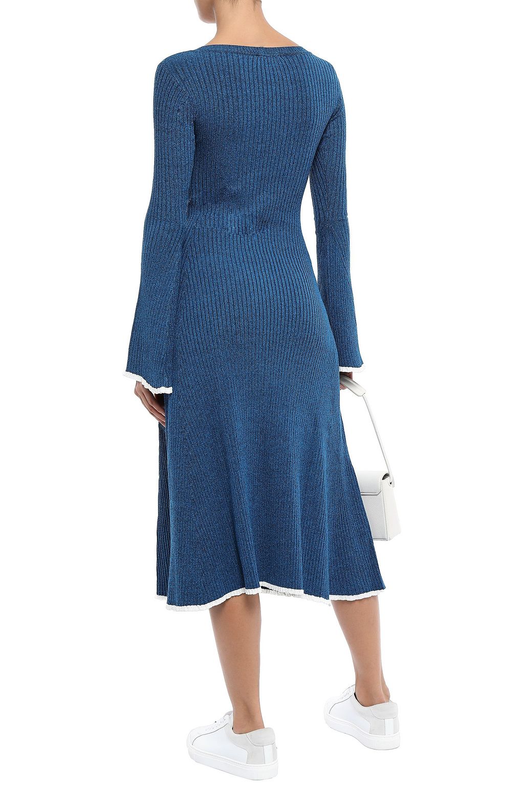 SANDRO Ribbedknit midi dress THE