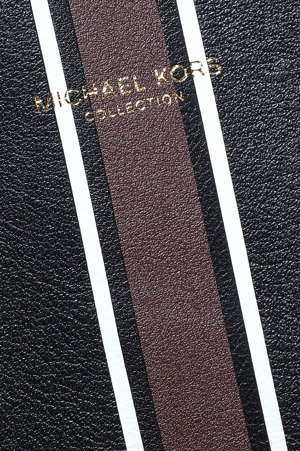 MICHAEL KORS COLLECTION Striped leather tote
