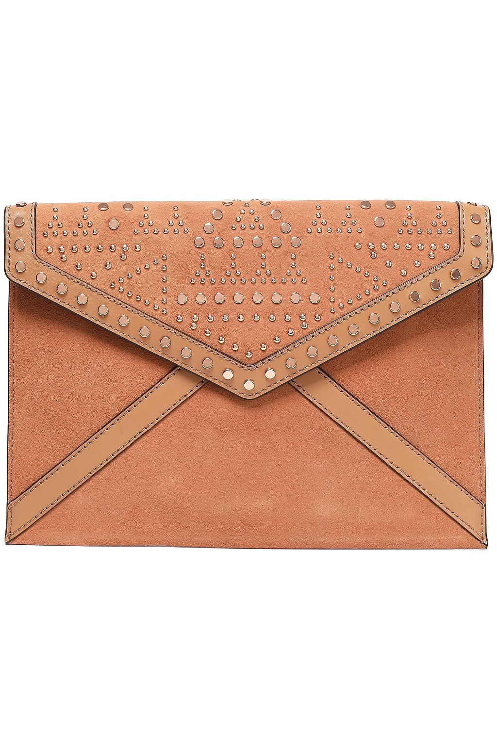 suede envelope clutch