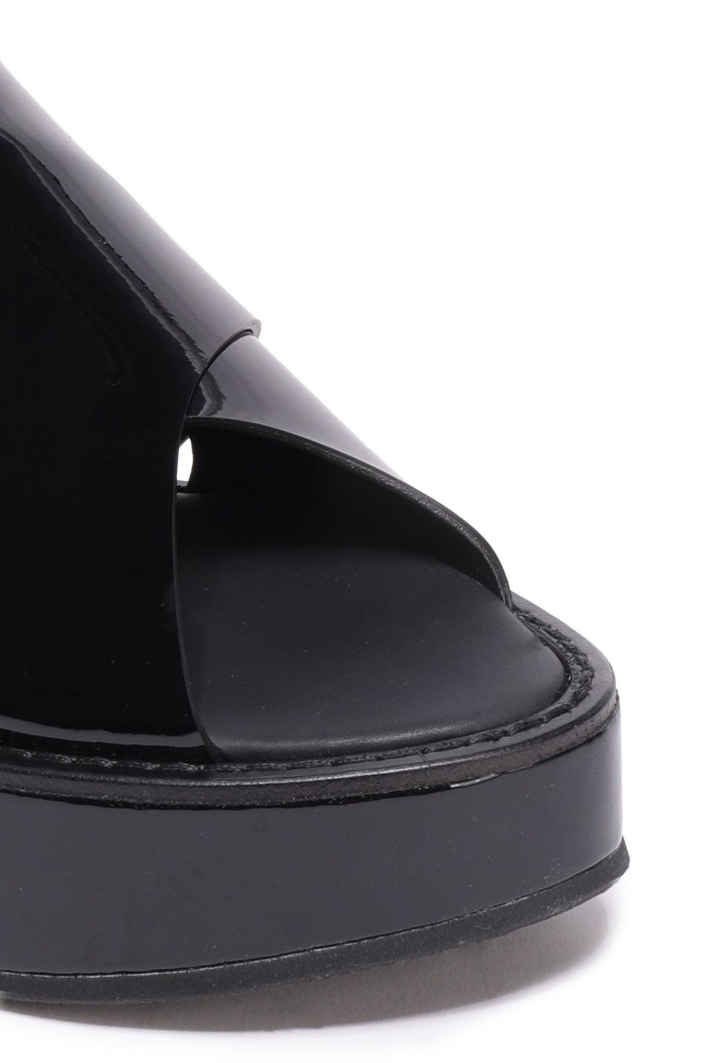 ANN DEMEULEMEESTER Patent-leather platform sandals