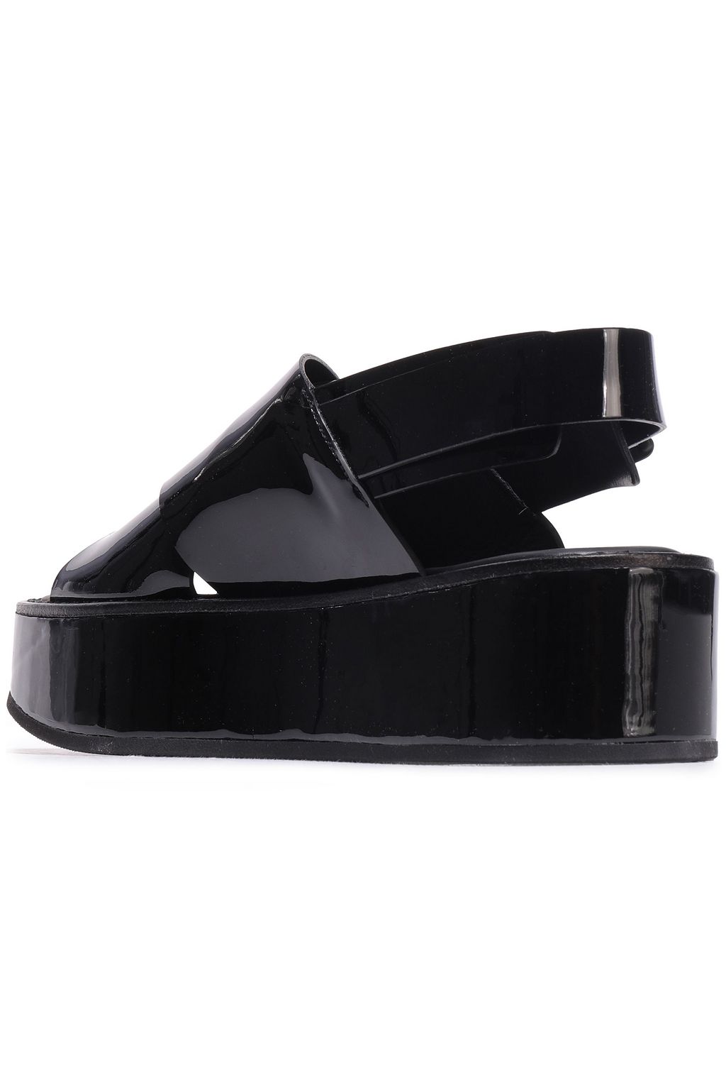 ANN DEMEULEMEESTER Patent-leather platform sandals