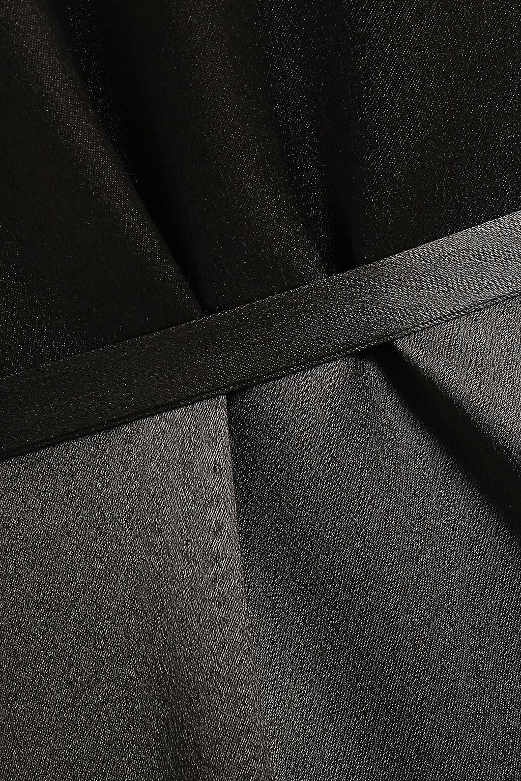 VINCE. Silk-satin midi shirt dress