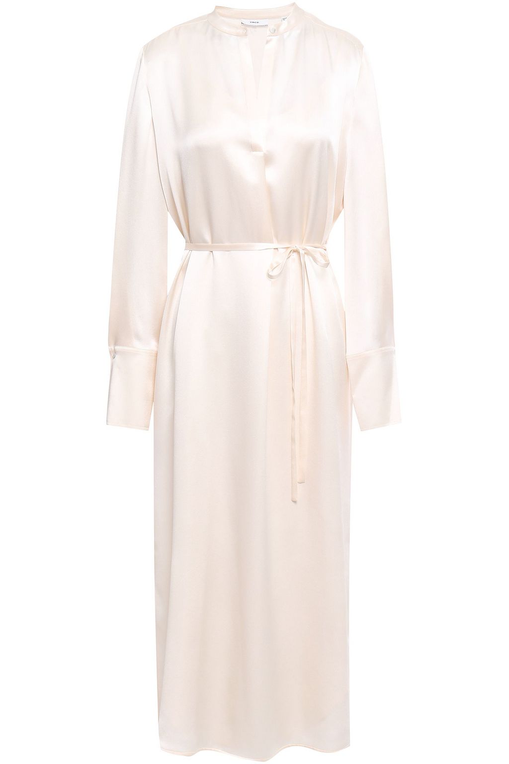 vince satin midi dress