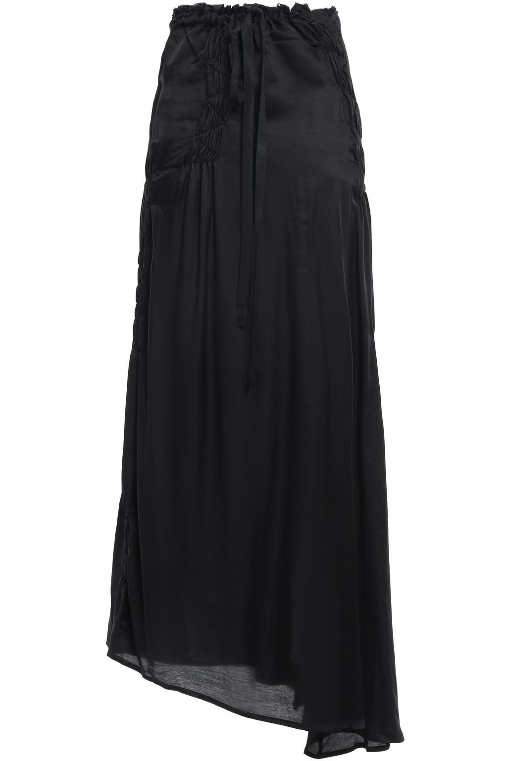 white jersey maxi skirt