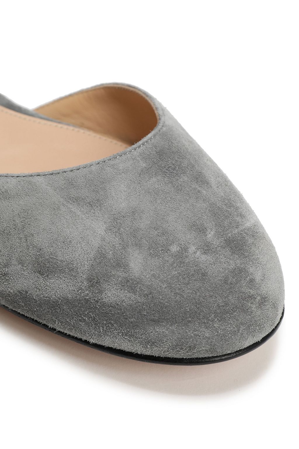 GIANVITO ROSSI Pina lace-up suede ballet flats