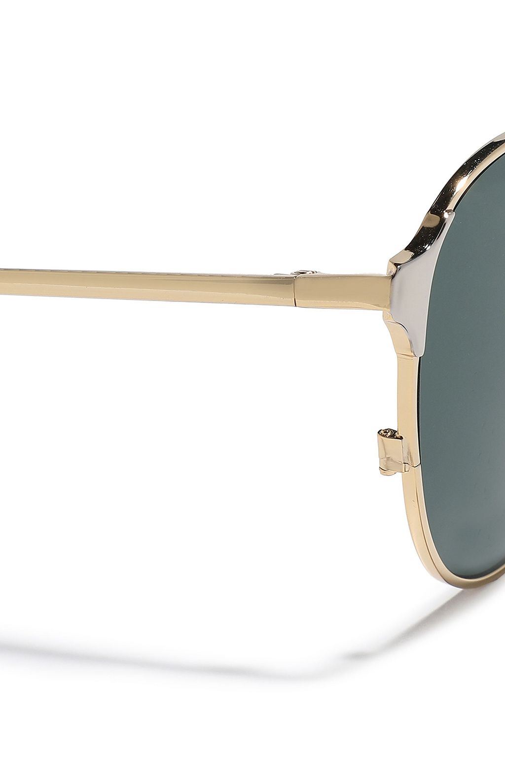 ZANZAN Zara round-frame gold-tone sunglasses
