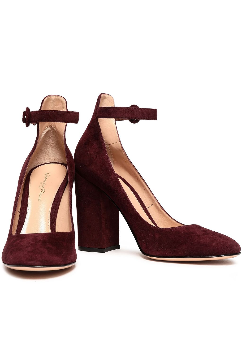 GIANVITO ROSSI Greta suede Mary Jane pumps