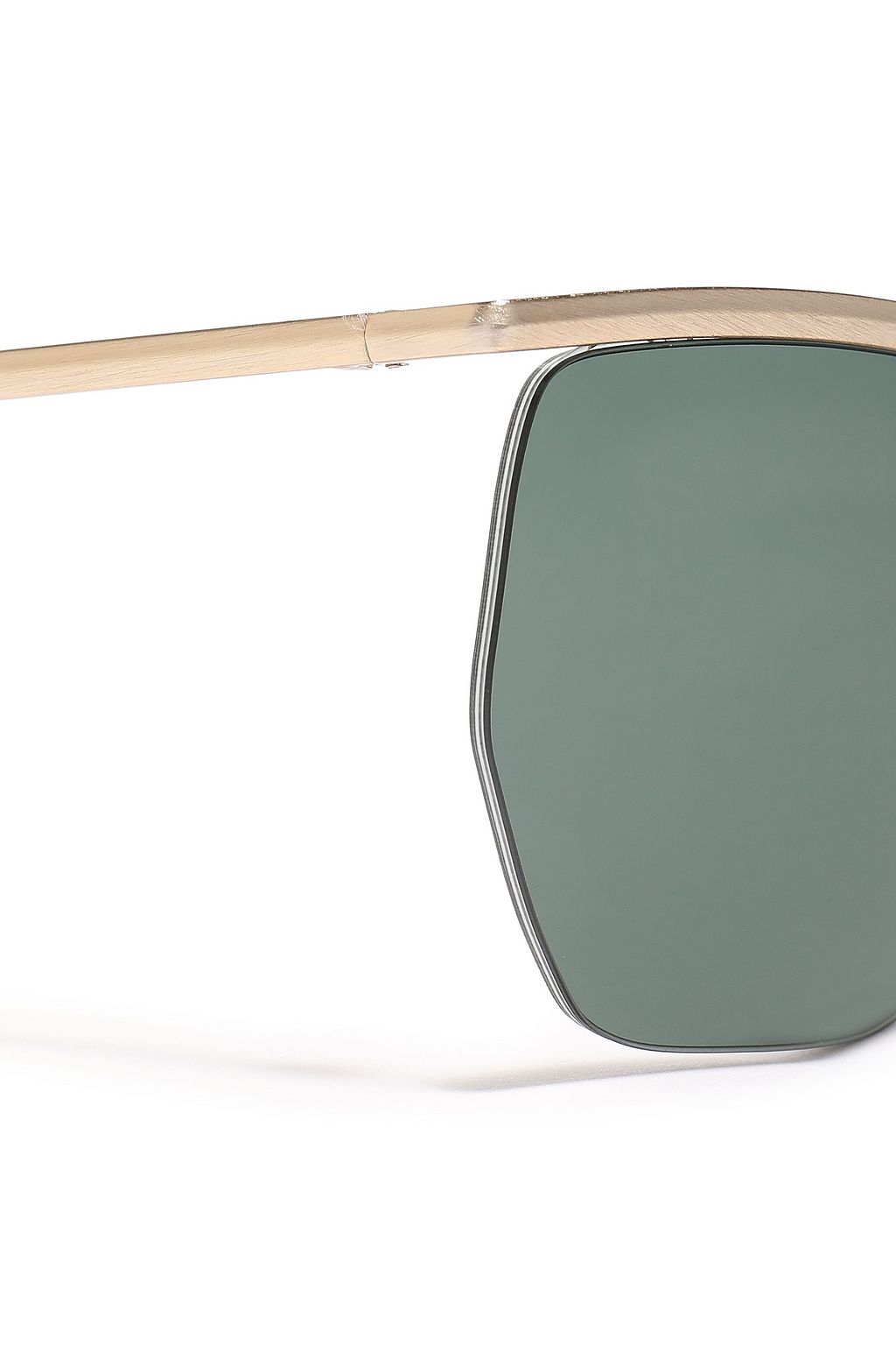 ZANZAN Paninaro D-frame gold-tone sunglasses