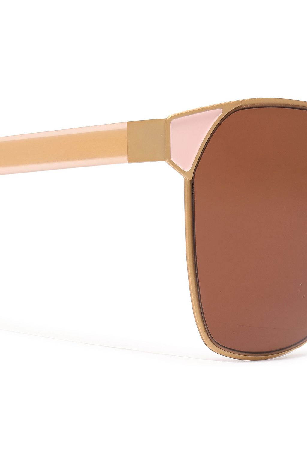 ZANZAN Mazzini round-frame gold-tone and enamel sunglasses