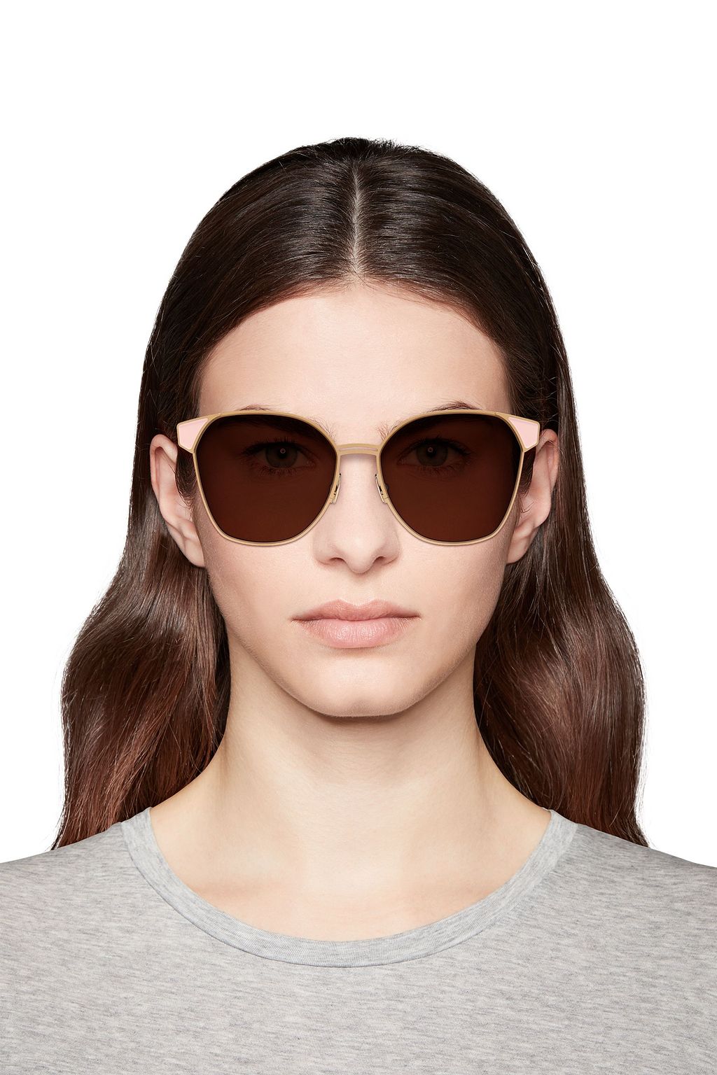 ZANZAN Mazzini round-frame gold-tone and enamel sunglasses