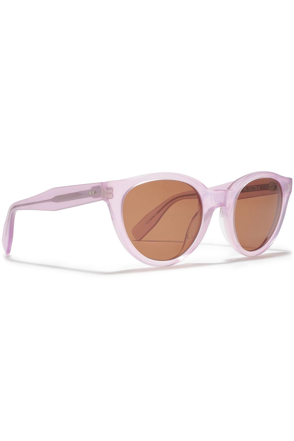 ZANZAN Sunetra round-frame acetate sunglasses