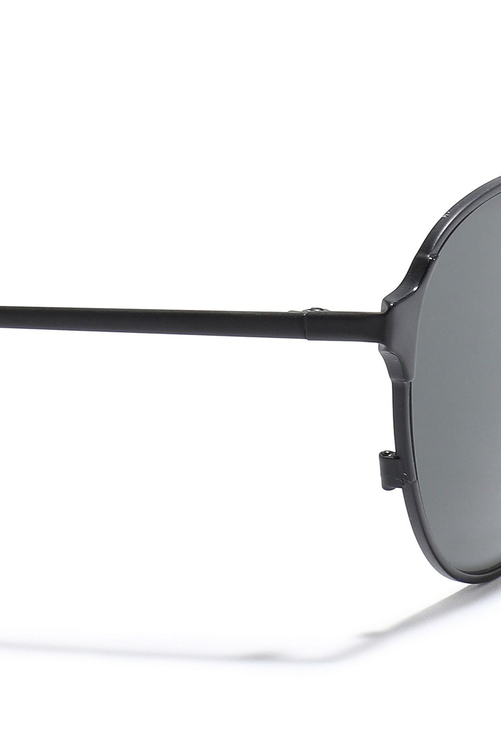 ZANZAN Arango round-frame gunmetal-tone sunglasses