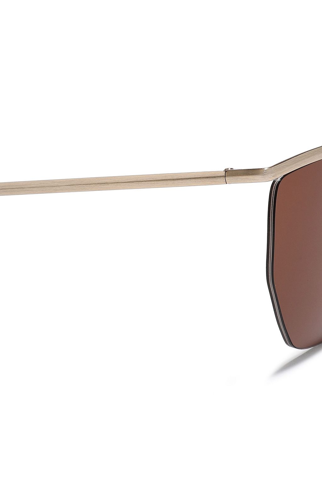 ZANZAN Paninaro D-frame gold-tone sunglasses