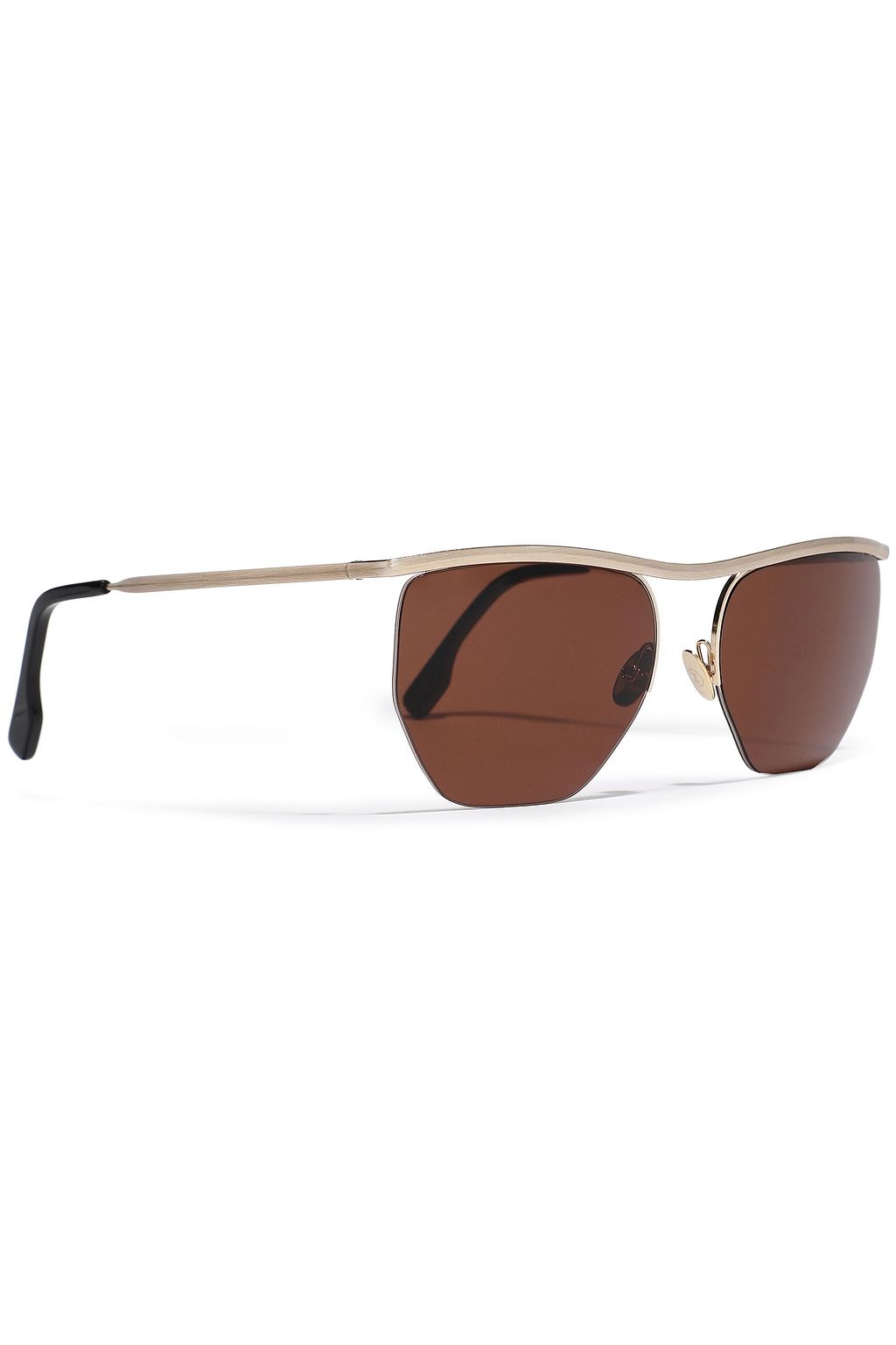 ZANZAN Paninaro D-frame gold-tone sunglasses