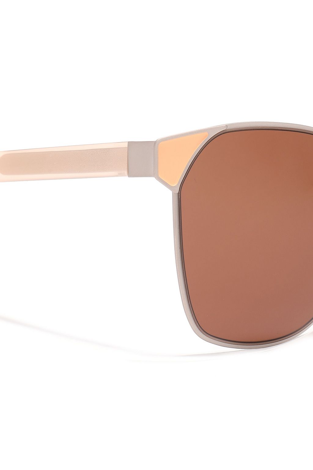 ZANZAN Mazzini round-frame silver-tone and enamel sunglasses