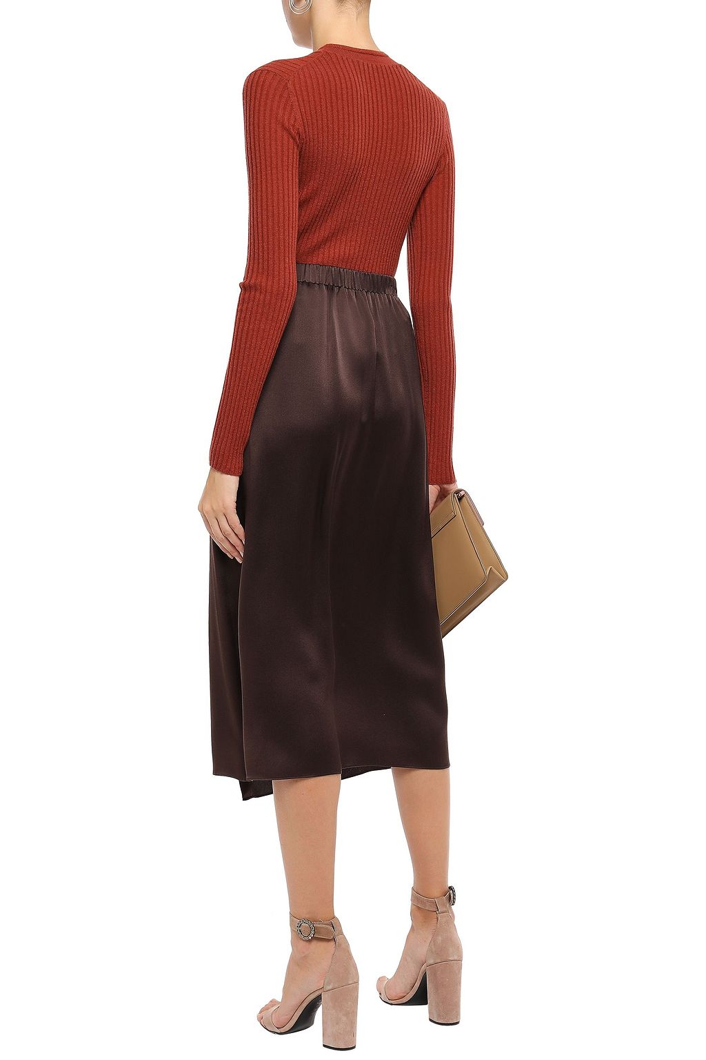 twisted midi skirt