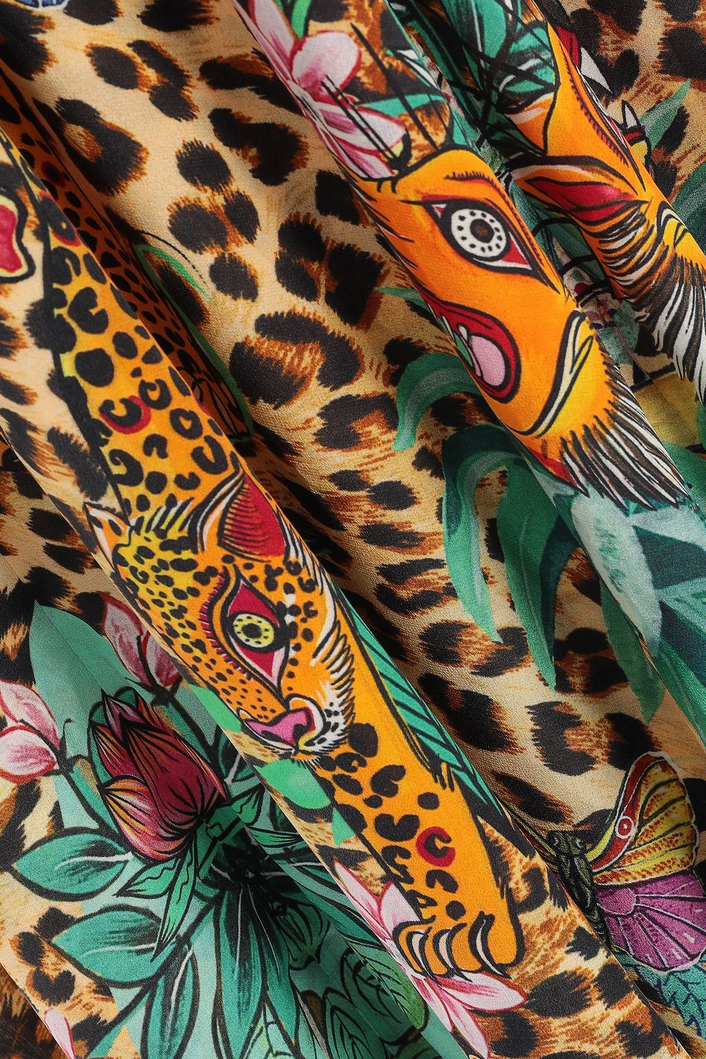 CAMILLA The Jungle Book crystal-embellished printed silk crepe de chine maxi dress