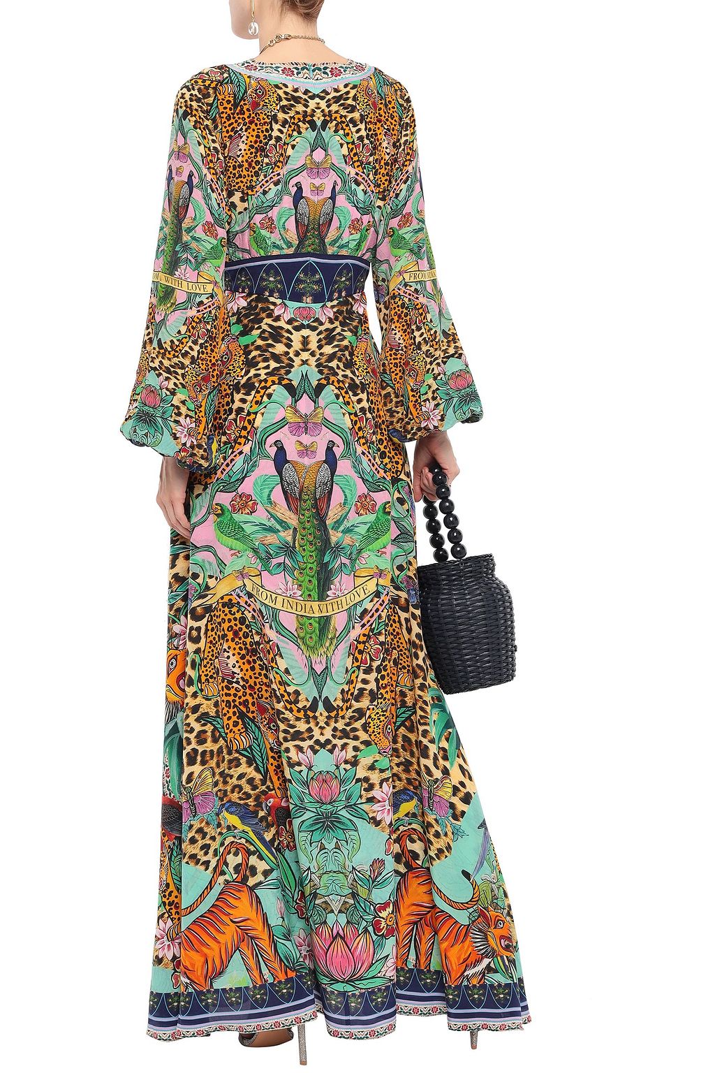 CAMILLA The Jungle Book crystal-embellished printed silk crepe de chine maxi dress
