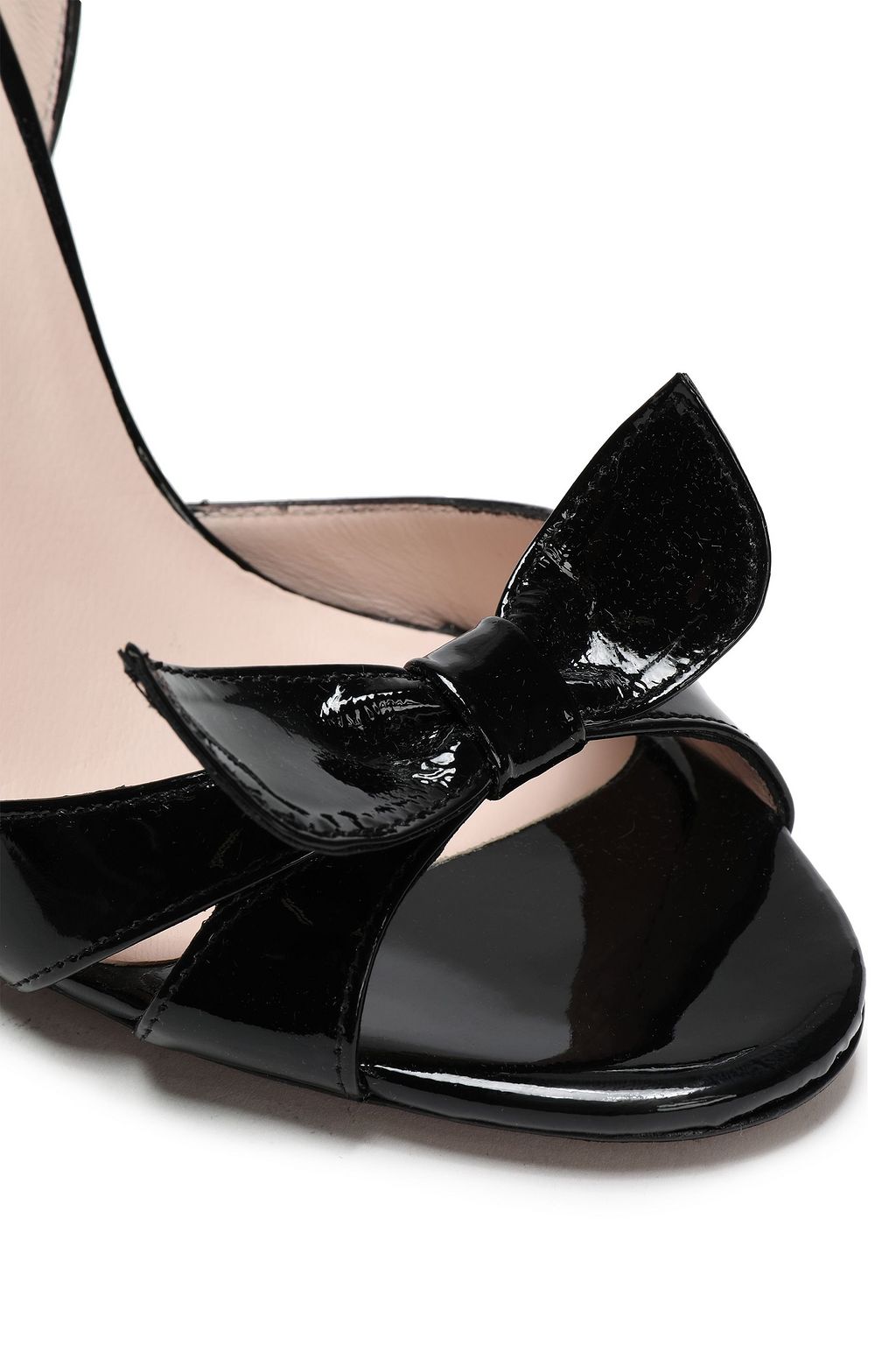 ALEXACHUNG Embellished patent-leather sandals